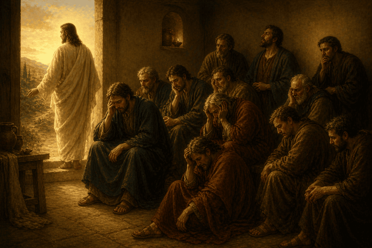 Domingo (Quinta Semana depois da Páscoa) –A tristeza os Apóstolos e as desolações espirituais