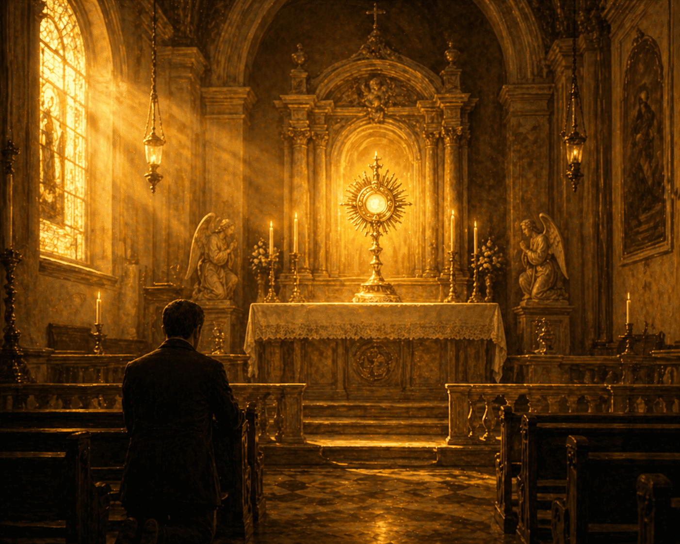 Quinta-feira (Quarta Semana depois da Páscoa) –A igreja onde está Jesus Sacramentado é o santuário mais augusto